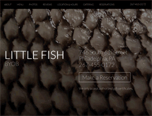 Tablet Screenshot of littlefishbyob.com